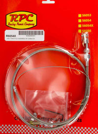 RACING POWER CO-PACKAGED R6054X Stainless Throttle Cable 36in