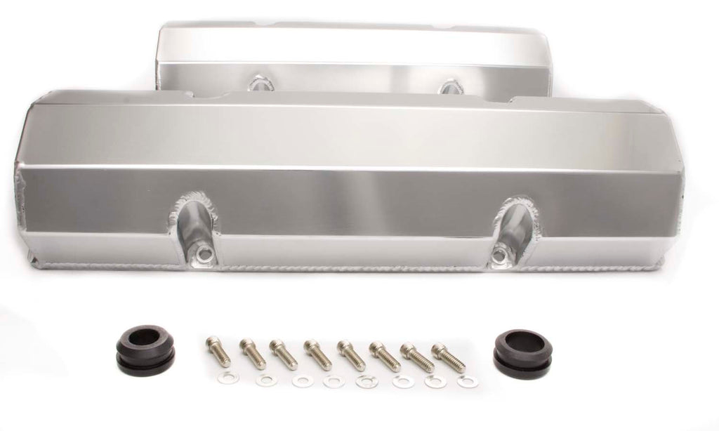 RACING POWER CO-PACKAGED R6147 GM Fabricated Aluminum Valve Covers w/o Hole