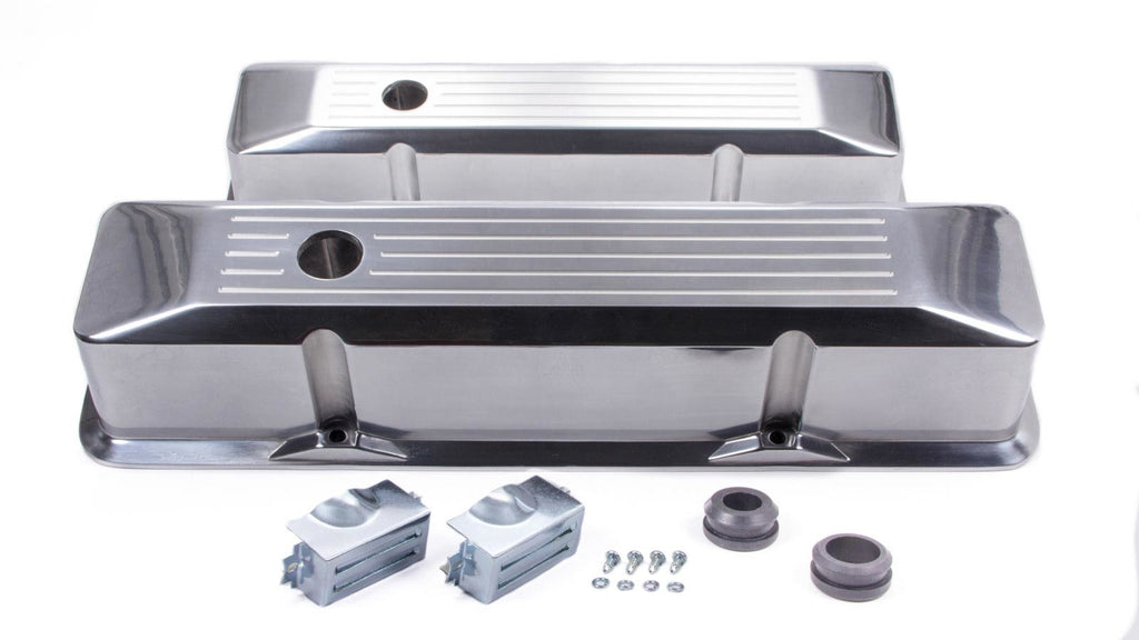 RACING POWER CO-PACKAGED R6154 SBC Alum Recessed Tall V/C Milled Polished