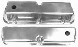 RACING POWER CO-PACKAGED R6171 SB Ford Aluminum Valve Covers Plain With Hole