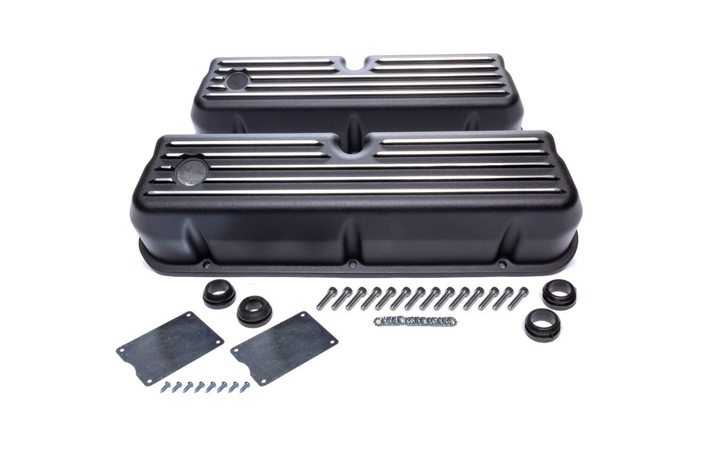 RACING POWER CO-PACKAGED R6175BK RACING POWER CO-PACKAGED Black Aluminum Tall Valve Covers for Small Block Ford (Part R6175BK)