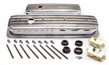 Load image into Gallery viewer, RACING POWER CO-PACKAGED R6196 SBC Alum Finned Short Center Bolt V/C Polished
