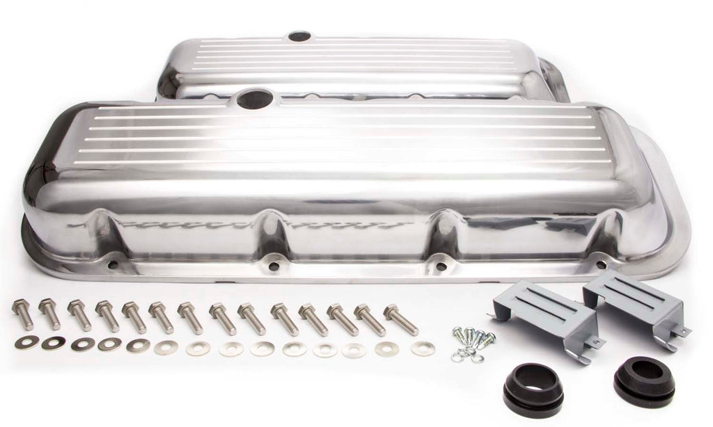 RACING POWER CO-PACKAGED R6231 BBC Alum Short V/C Ball Milled Polished