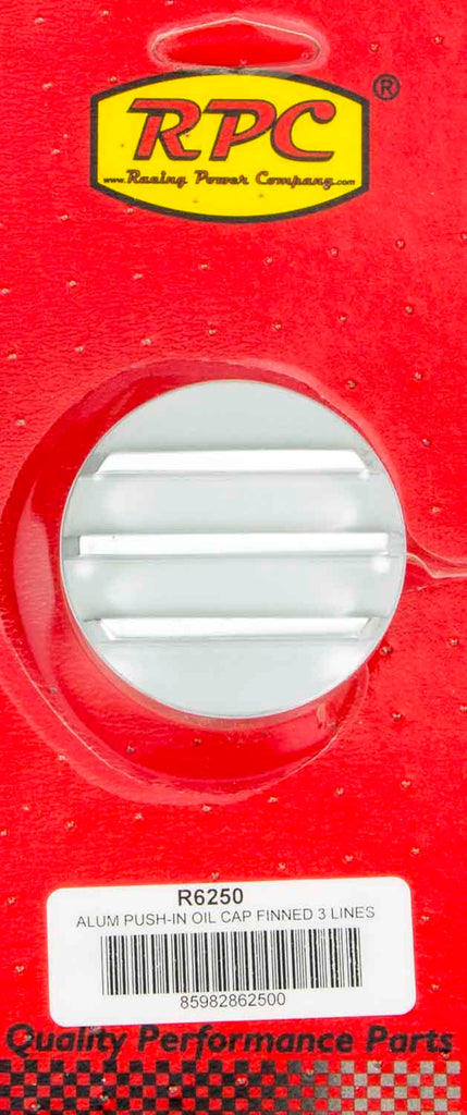 RACING POWER CO-PACKAGED R6250 Alum Finned Oil Push In Polished