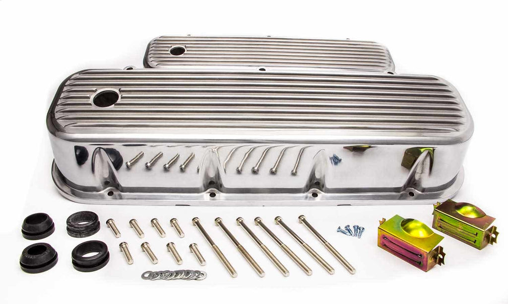 RACING POWER CO-PACKAGED R6280 BBC Alum Finned Tall V/C Polished