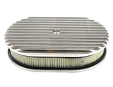 RACING POWER CO-PACKAGED R6313 Pol Alum 12X2 All Finned Air Cleaner Kit Paper