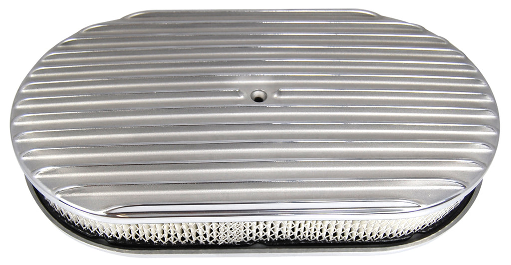 RACING POWER CO-PACKAGED R6318 Pol Alum 15X2 All Finned Air Cleaner Kit Paper