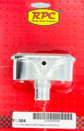 RACING POWER CO-PACKAGED R6504 Alum Finned PCV Breather Polished/Satin