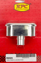 Load image into Gallery viewer, RACING POWER CO-PACKAGED R6505 Alum Finned V/C Breather Polished