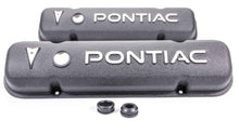 Load image into Gallery viewer, RACING POWER CO-PACKAGED R6520 Pontiac Alum V/C Black w/Pontiac Logo