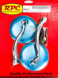 RACING POWER CO-PACKAGED R6615 Stainless Retro Street Rod Mirrors