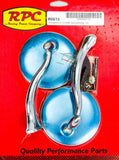 RACING POWER CO-PACKAGED R6615 Stainless Retro Street Rod Mirrors