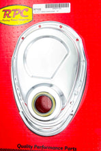 Load image into Gallery viewer, RACING POWER CO-PACKAGED R7122 SBC 2PC Timing Chain Cover Chrome