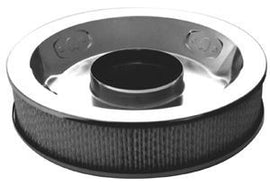 RACING POWER CO-PACKAGED R7195 Chrome 14In X 3In Air Cleaner W/Paper Element