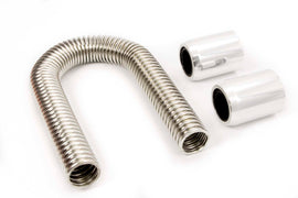 RACING POWER CO-PACKAGED R7307 36in Stainless Hose Kit w/Polished Ends