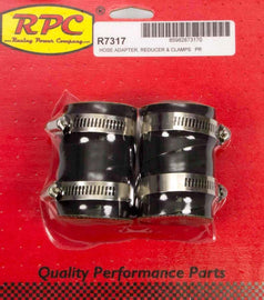 RACING POWER CO-PACKAGED R7317 Radiator End Rubber Hose End 1.75in x 1.25 x 1.5