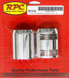 RACING POWER CO-PACKAGED R7318 Polished Radiator Hose End Pair