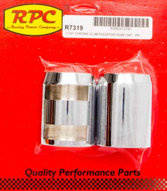RACING POWER CO-PACKAGED R7319 Chrome Radiator Hose End Pair