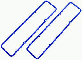 RACING POWER CO-PACKAGED R7484X Blue Rubber SB Chevy Valve Cover Gaskets Pair