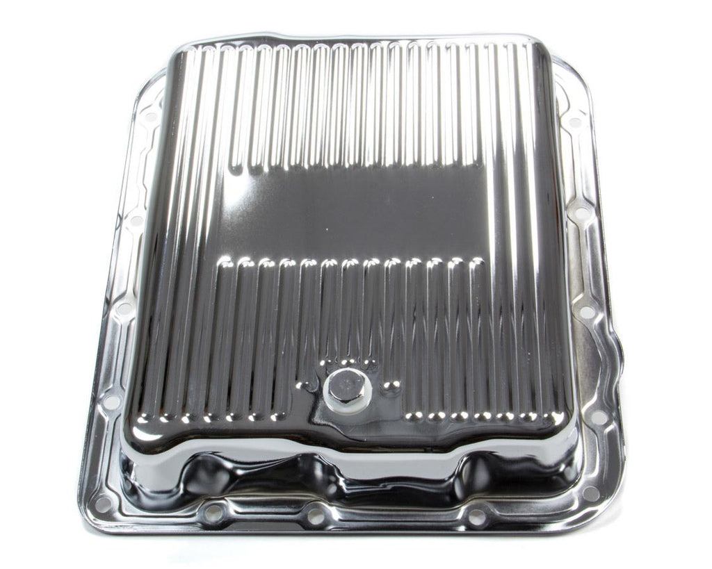 RACING POWER CO-PACKAGED R7599 GM 700R4/4L60E Trans Pan Chrome Steel Finned