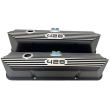 Load image into Gallery viewer, RACING POWER CO-PACKAGED R7683BK Valve Covers Aluminum Tall Ford 428 CID Logo