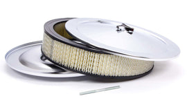 RACING POWER CO-PACKAGED R8000 14x3 Muscle Car Plain Flat Base A/C Chrome