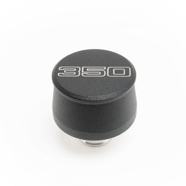 RACING POWER CO-PACKAGED R8208 Valve Cover Breather 350 Logo Black Each