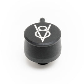 RACING POWER CO-PACKAGED R8340 Valve Cover Breather V8 Logo Black Each