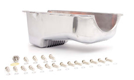 RACING POWER CO-PACKAGED R8444 86-   SBC Alum Stock Oil Pan Polished