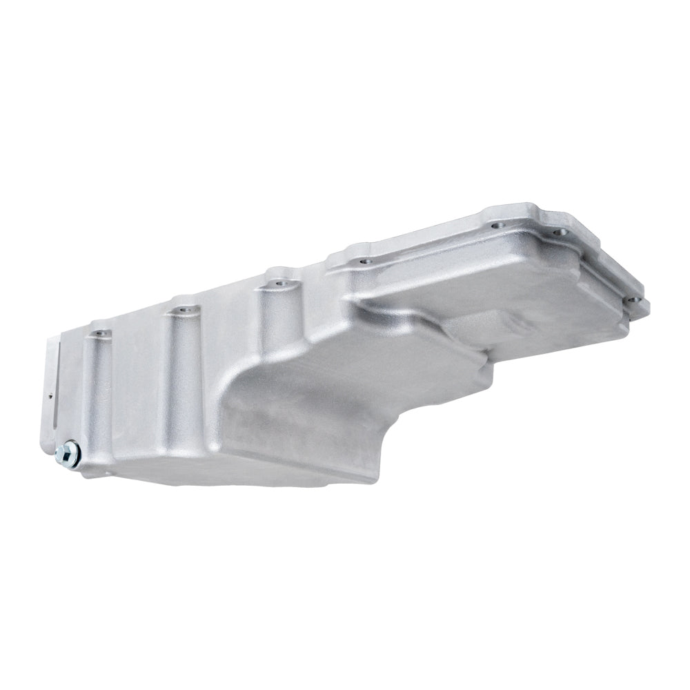 RACING POWER CO-PACKAGED R8465 GM LS Engine Aluminum Oil Pan 6 Qt. Satin