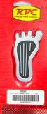 RACING POWER CO-PACKAGED R8521 Dimmer Pad Barefoot Chrome Steel