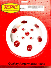 RACING POWER CO-PACKAGED R8842 BBC 2 Groove Satin Alum Short W/P Pulley