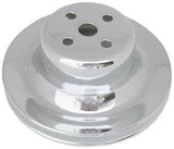 RACING POWER CO-PACKAGED R8970 Chrome Ford 289 Water Pump 1V Pulley