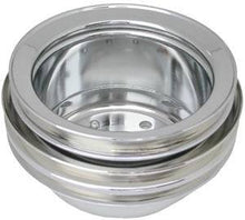 Load image into Gallery viewer, RACING POWER CO-PACKAGED R8972 Ford 289 Triple Groove Crankshaft Pulley Chrome