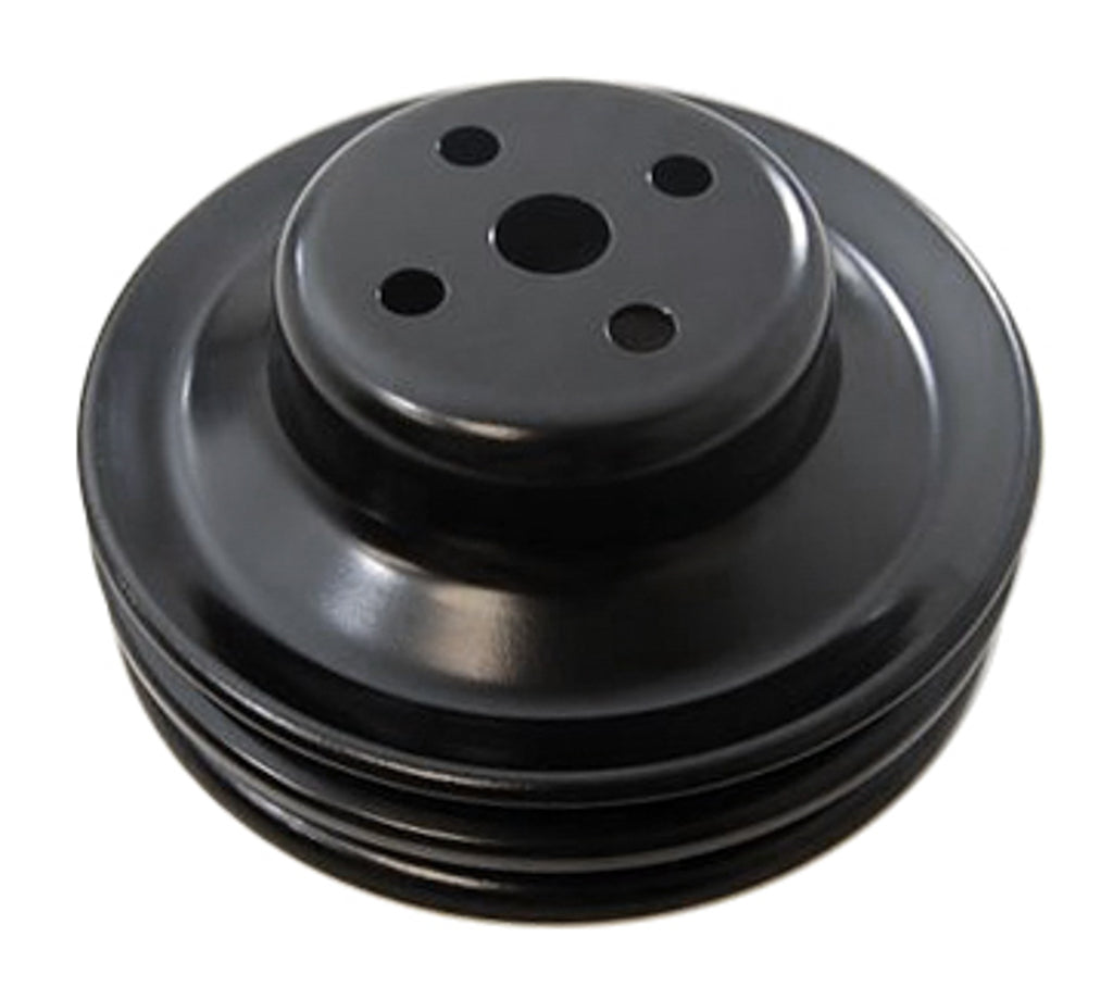 RACING POWER CO-PACKAGED R8975B Ford 289 2 Groove Water Pump Pulley Black
