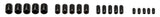 RACING POWER CO-PACKAGED R9009BK Vacuum Line Caps 20 Pcs. C CAPS (20 KIT )