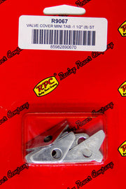 RACING POWER CO-PACKAGED R9067 Chrome V/C Hold Down Mini Tab 8pcs