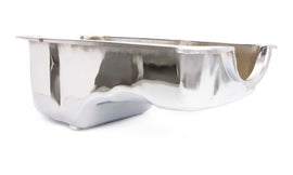 RACING POWER CO-PACKAGED R9078 65-87 SBF Steel Stock Oil Pan Chrome