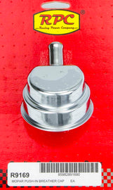 RACING POWER CO-PACKAGED R9169 Mopar Style Chrome Breather w/Tube