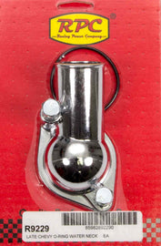 RACING POWER CO-PACKAGED R9229 66-75 Chevy V8 Steel Water Neck Chrome