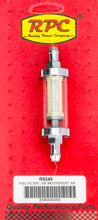 Load image into Gallery viewer, RACING POWER CO-PACKAGED R9247 5/16in Chrome/Clear Fuel Filter