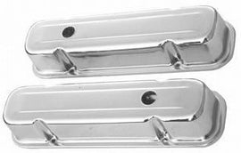 RACING POWER CO-PACKAGED R9300 59-79 Pontiac 326-455 Valve Covers Tall Chrome