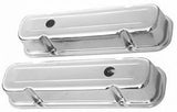 RACING POWER CO-PACKAGED R9300 59-79 Pontiac 326-455 Valve Covers Tall Chrome