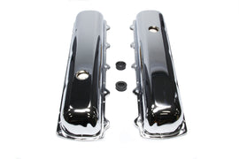 RACING POWER CO-PACKAGED R9391 Chrome Steel Oldsmobile Short Valve Cover Pair