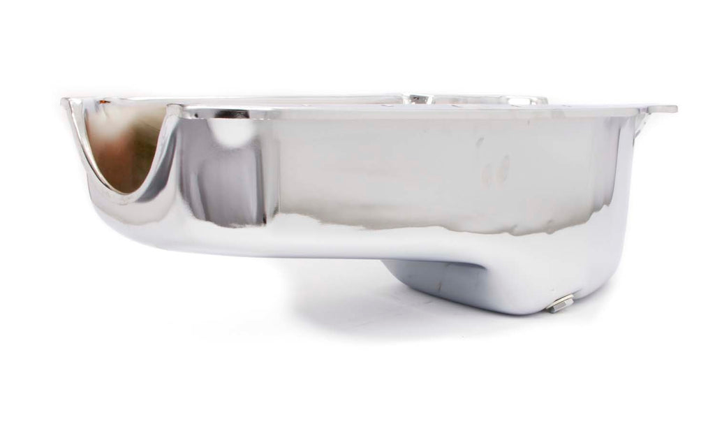 RACING POWER CO-PACKAGED R9414 86-   SBC Steel Stock Oil Pan Chrome