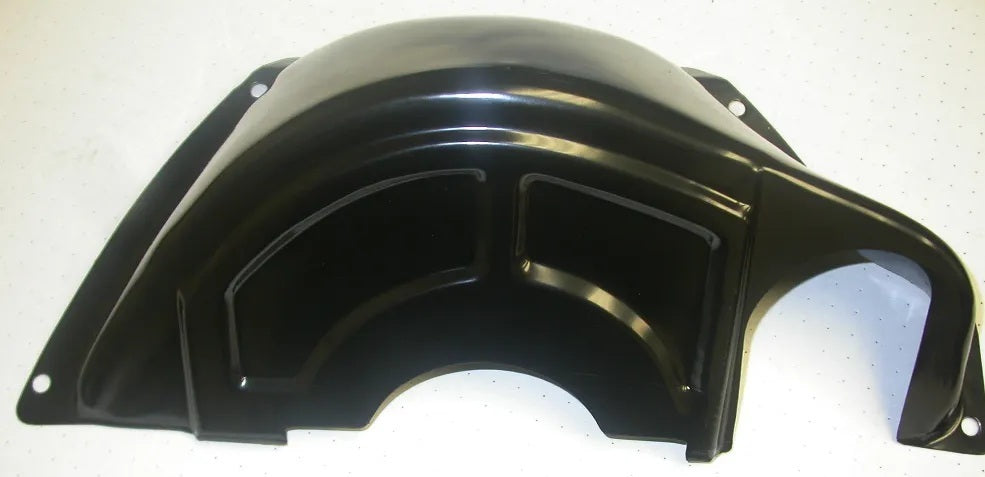 RACING POWER CO-PACKAGED R9417BK Racing Power Co-Packaged R9417BK Powerglide Flywheel Dust Cover, Black Steel