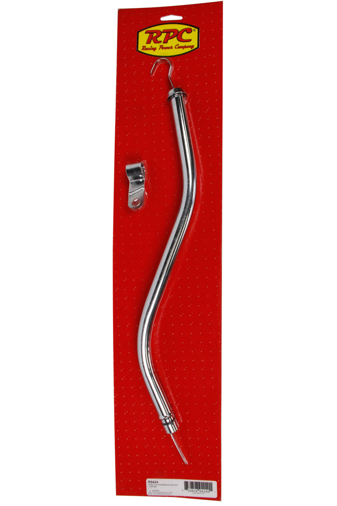 RACING POWER CO-PACKAGED R9424 Ford C-6 Transmission Dipstick -Chrome
