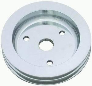 RACING POWER CO-PACKAGED R9481POL Pol Alum SBC Double Gro ove Pulley