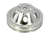 RACING POWER CO-PACKAGED R9483POL Pol Alum SBC Double Gro ove Pulley