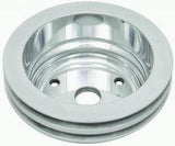 RACING POWER CO-PACKAGED R9485POL Pol Alum SBC Double Gro ove Pulley